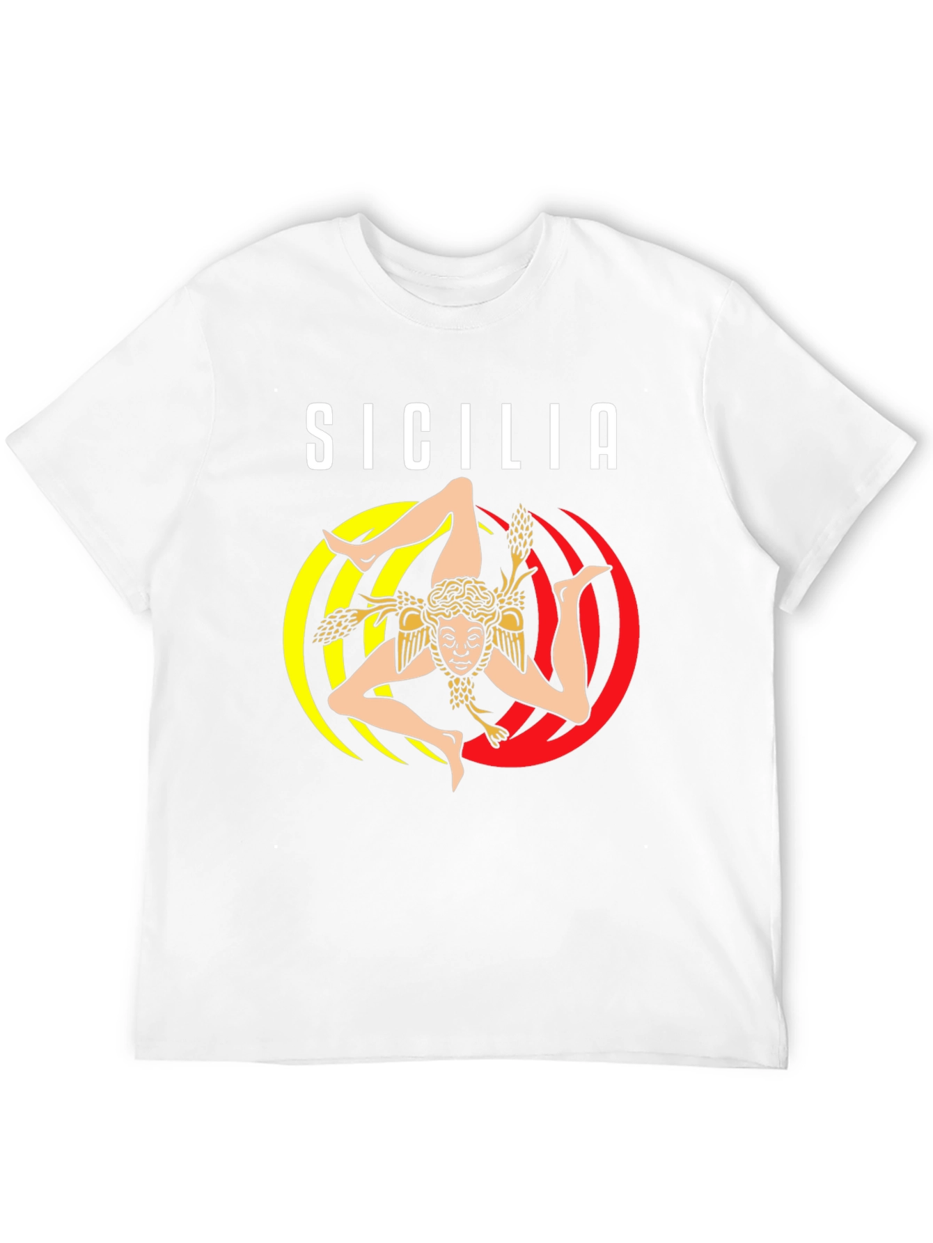 Sicilia Trinacria T-Shirt Italy Souvenir Tee