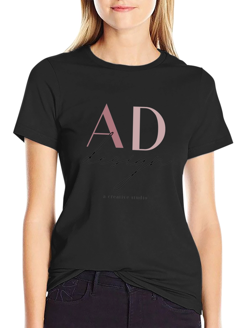 AD Design Studio Black Graphic T-Shirt