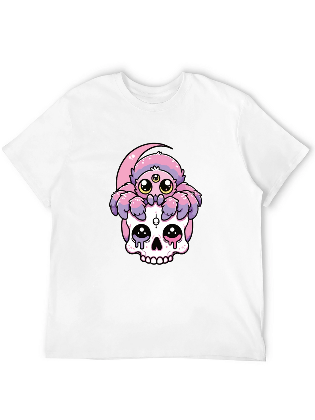 Skull & Spider Graphic Tee - Unique Design