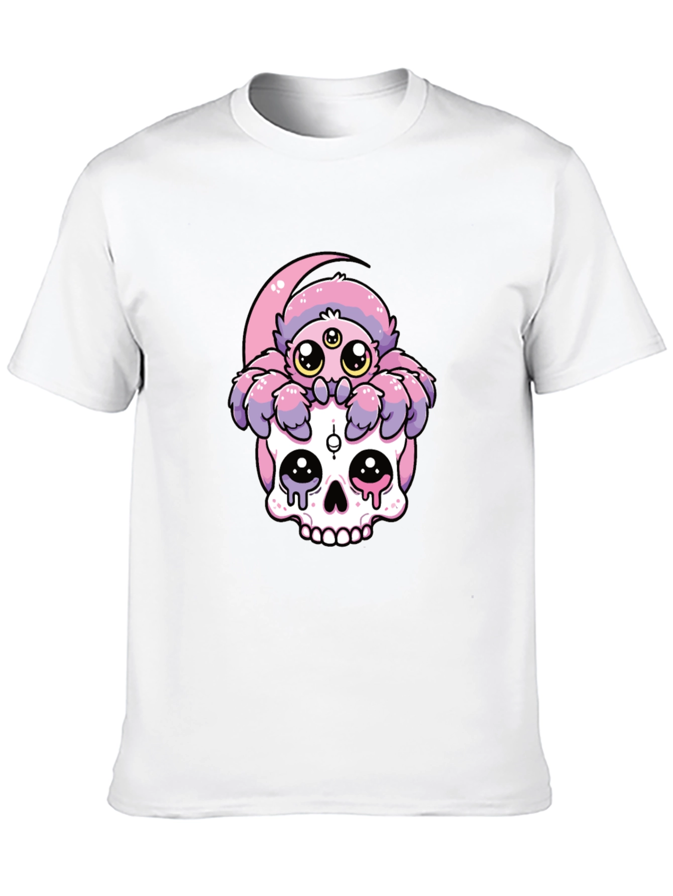 Skull & Spider Graphic Tee - Unique Design