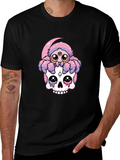 Skull & Spider Graphic Tee - Unique Design