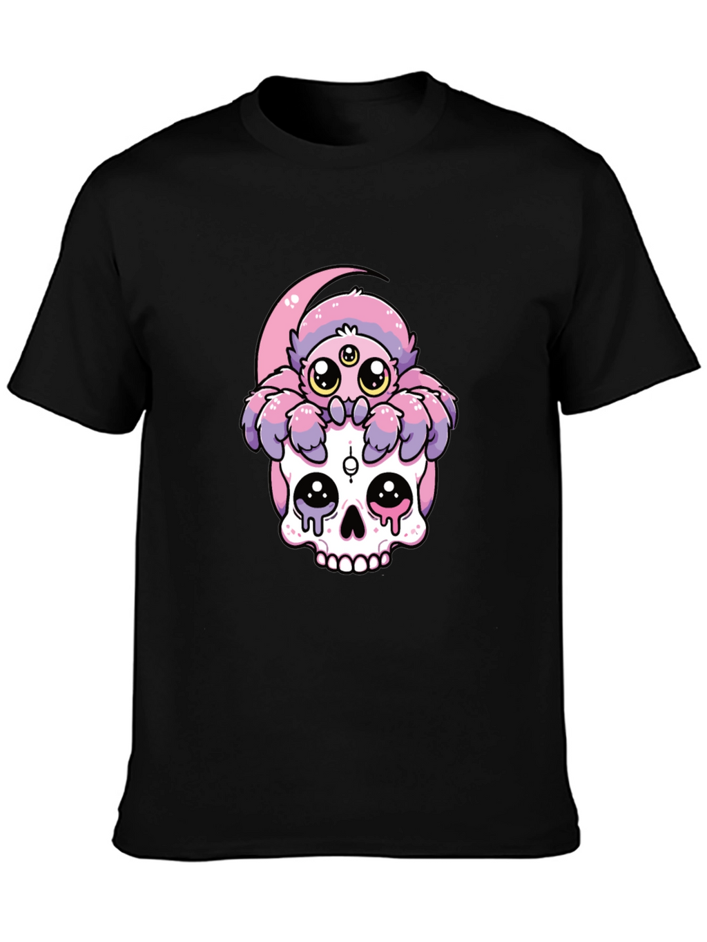 Skull & Spider Graphic Tee - Unique Design