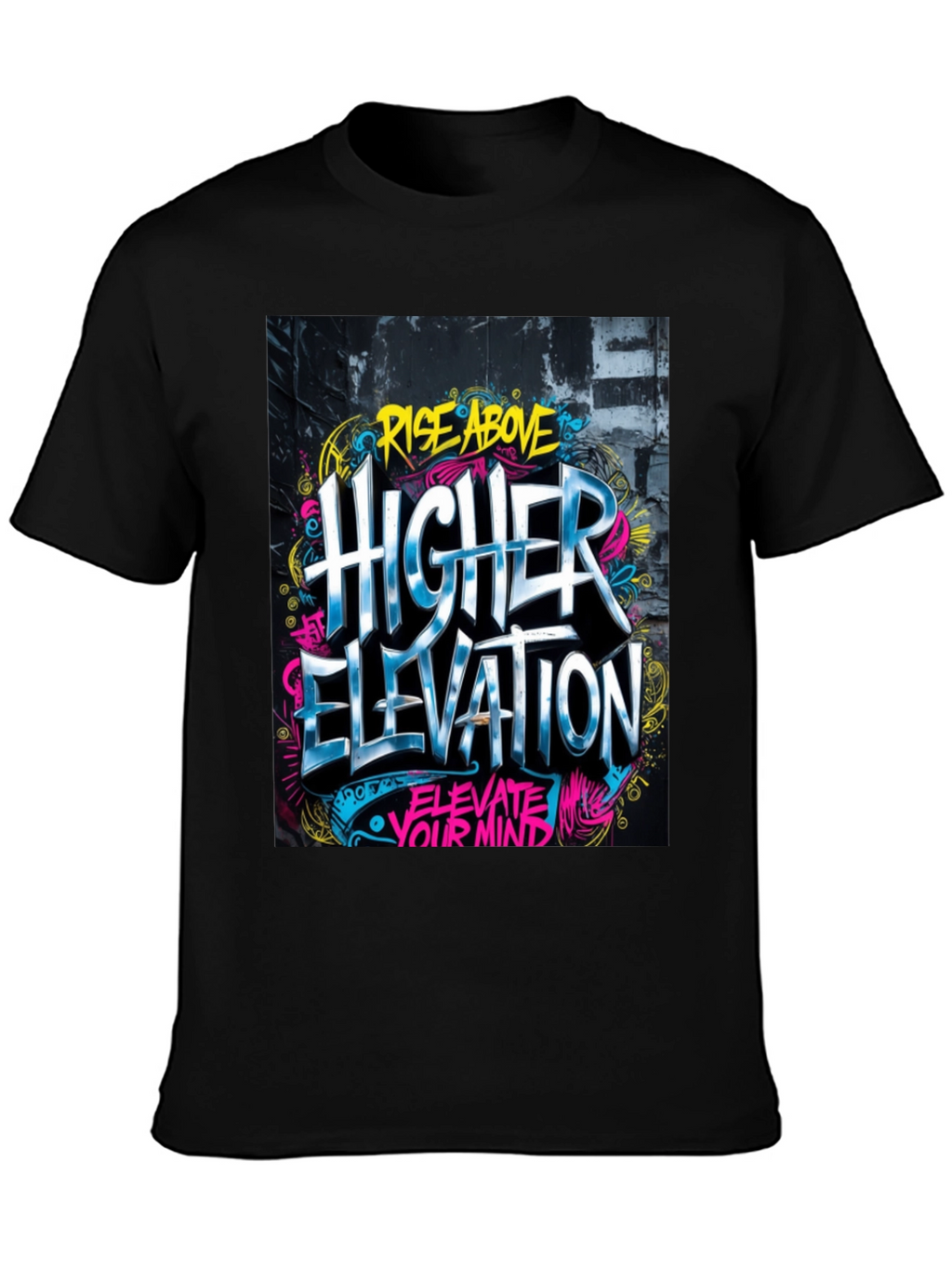 Rise Above Higher Elevation Graphic Tee - Black