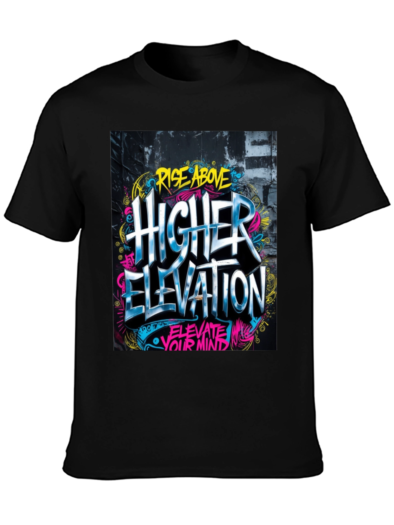 Rise Above Higher Elevation Graphic Tee - Black