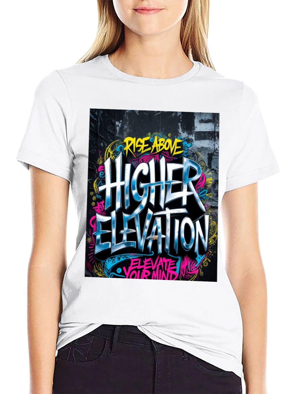 Rise Above Higher Elevation Graphic Tee - Black