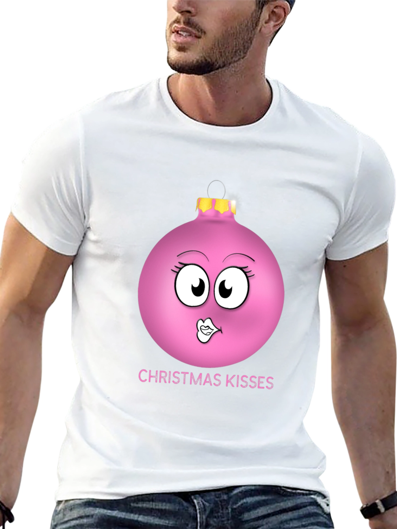 Christmas Kisses Ornament Graphic T-Shirt