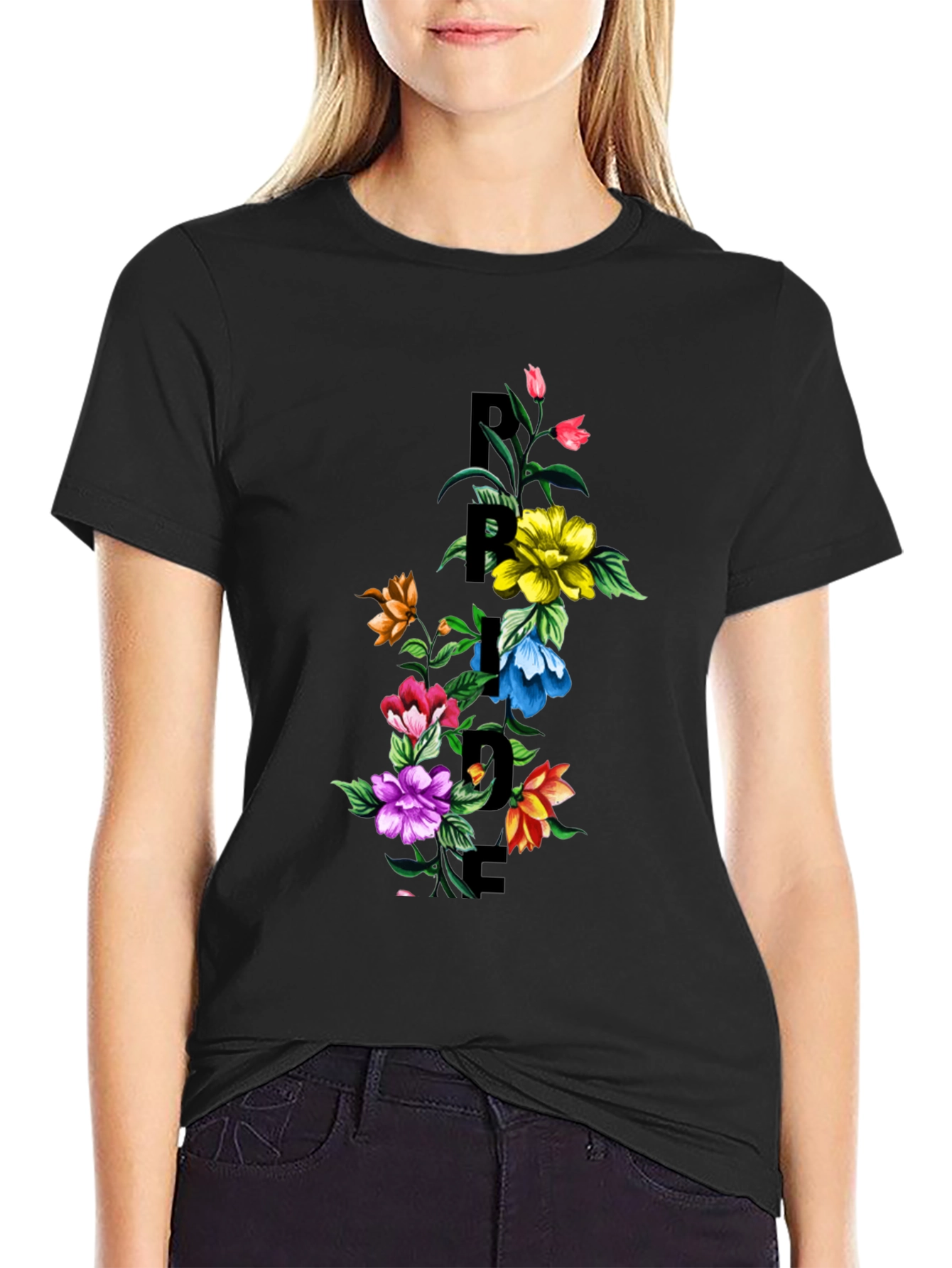 Floral Pride Graphic Tee - Stylish Comfort