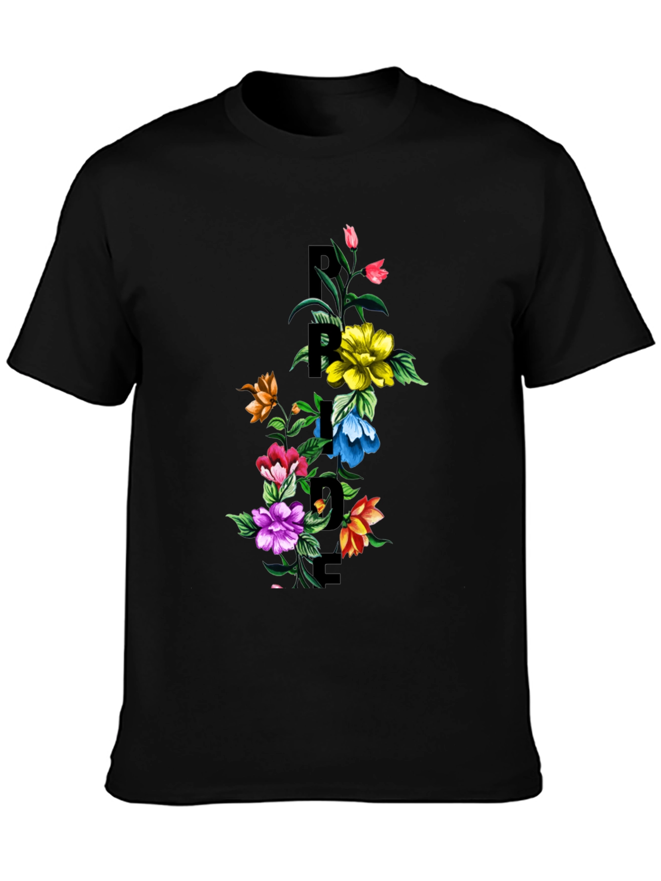 Floral Pride Graphic Tee - Stylish Comfort