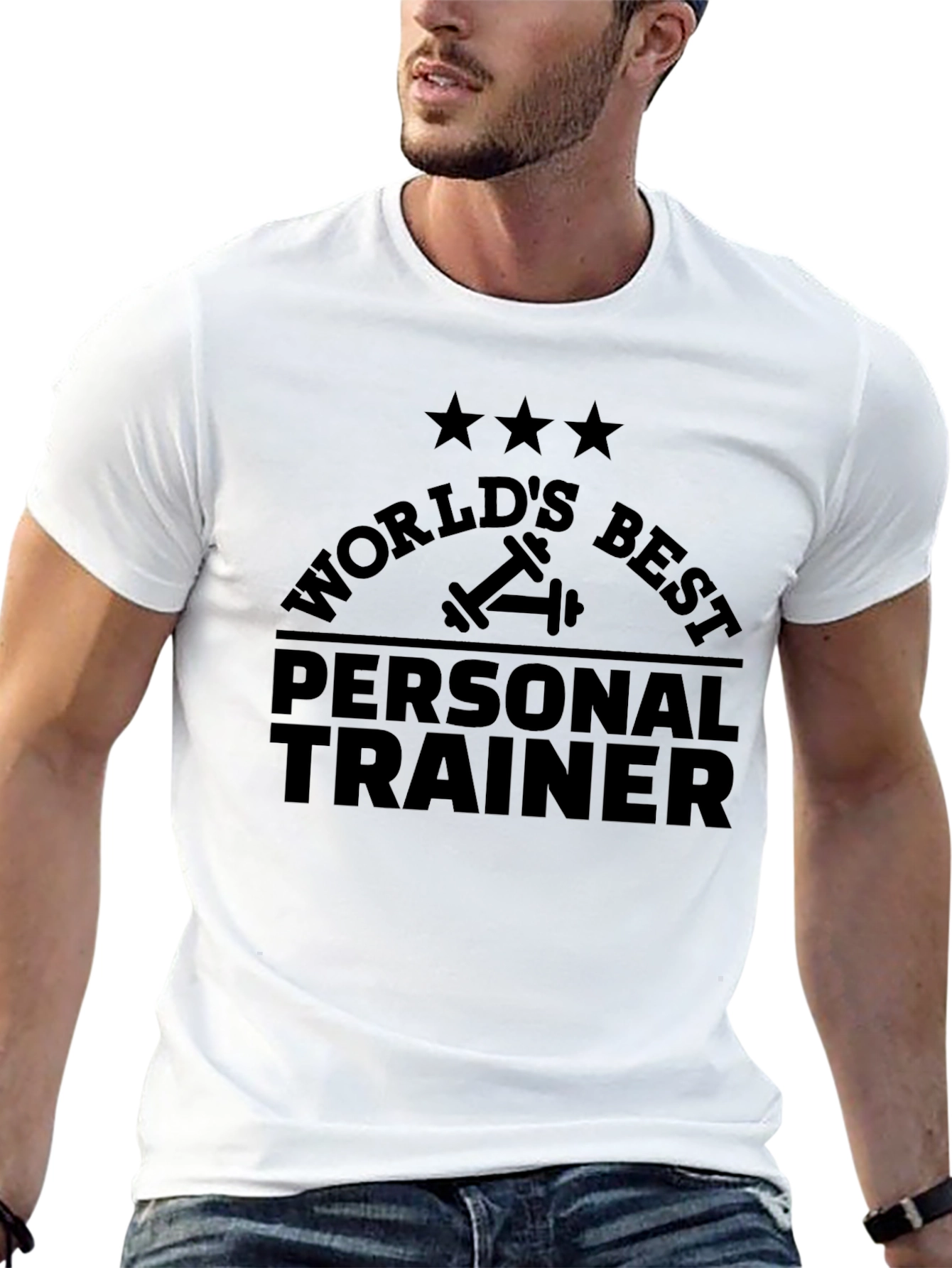 Worlds Best Personal Trainer T-Shirt - Fitness Apparel