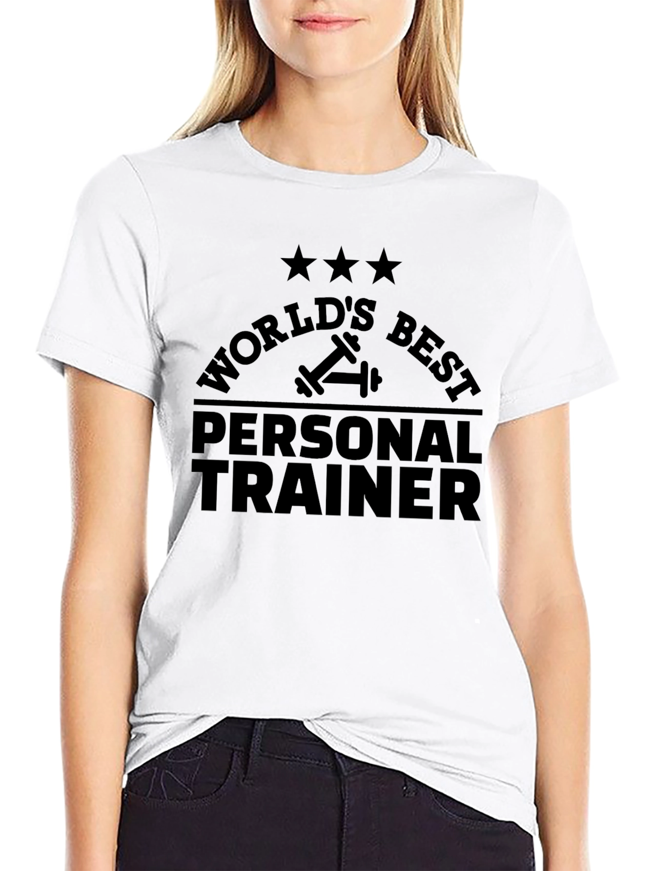Worlds Best Personal Trainer T-Shirt - Fitness Apparel