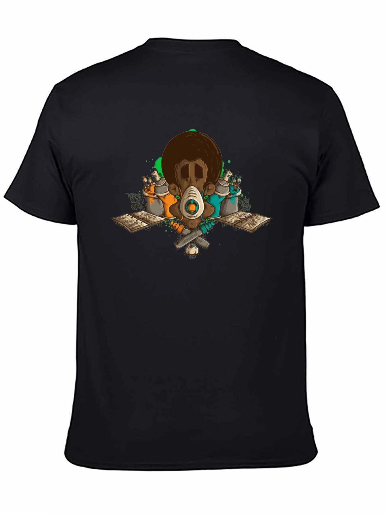 Graffiti Artist Afro Tee - Street Art Style