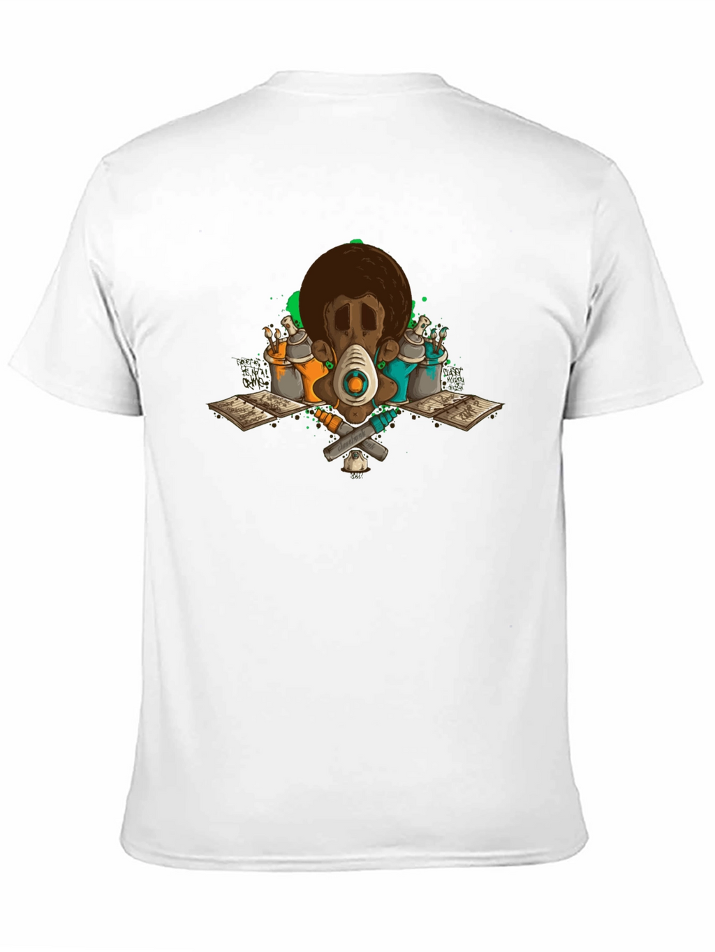 Graffiti Artist Afro Tee - Street Art Style