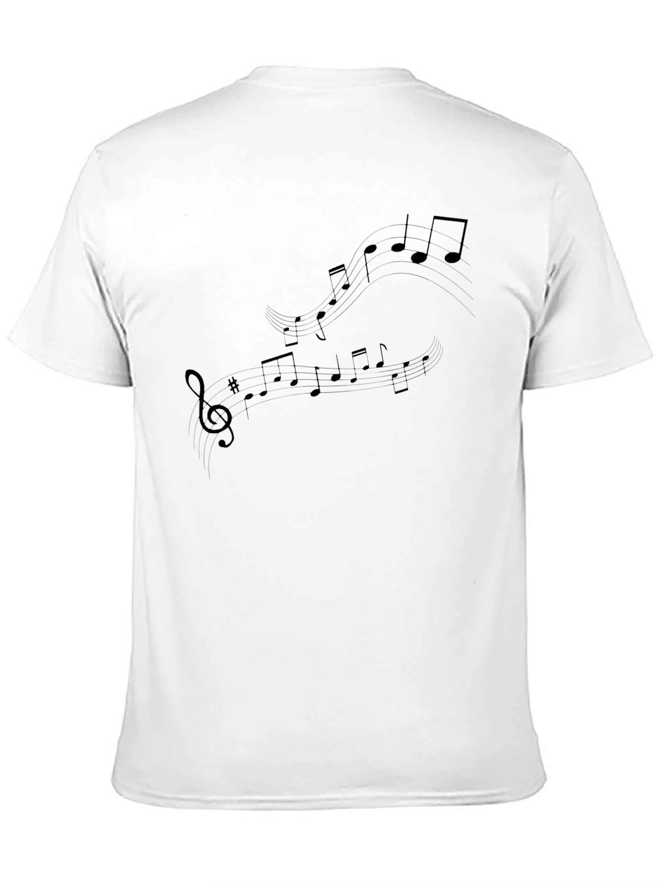 Musical Notes Graphic T-Shirt - Stylish Mens Tee