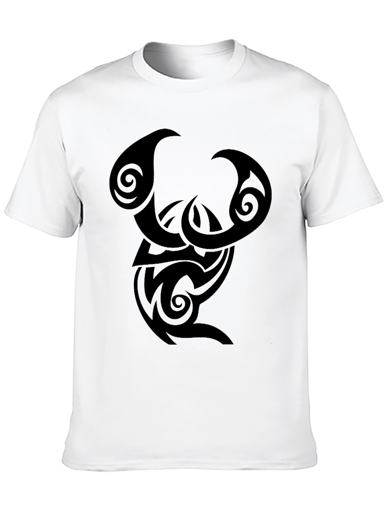 Tribal Design Black T-Shirt