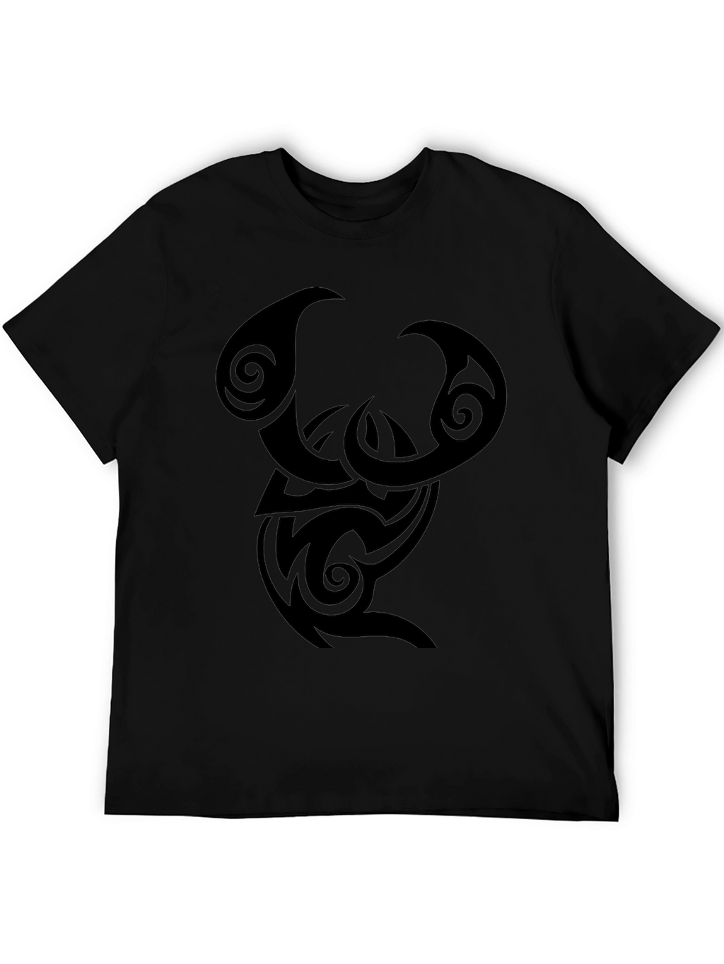 Tribal Design Black T-Shirt