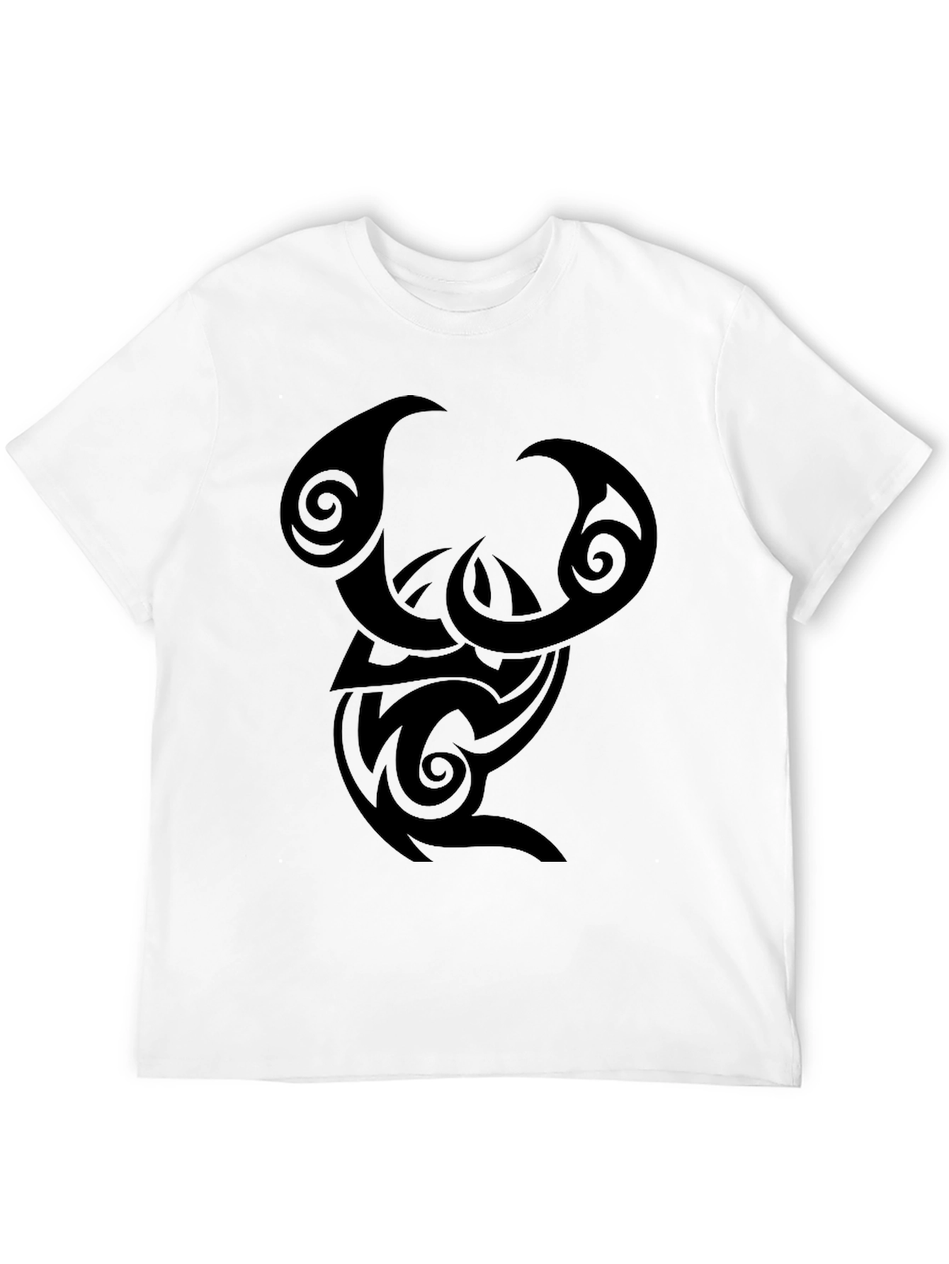 Tribal Design Black T-Shirt