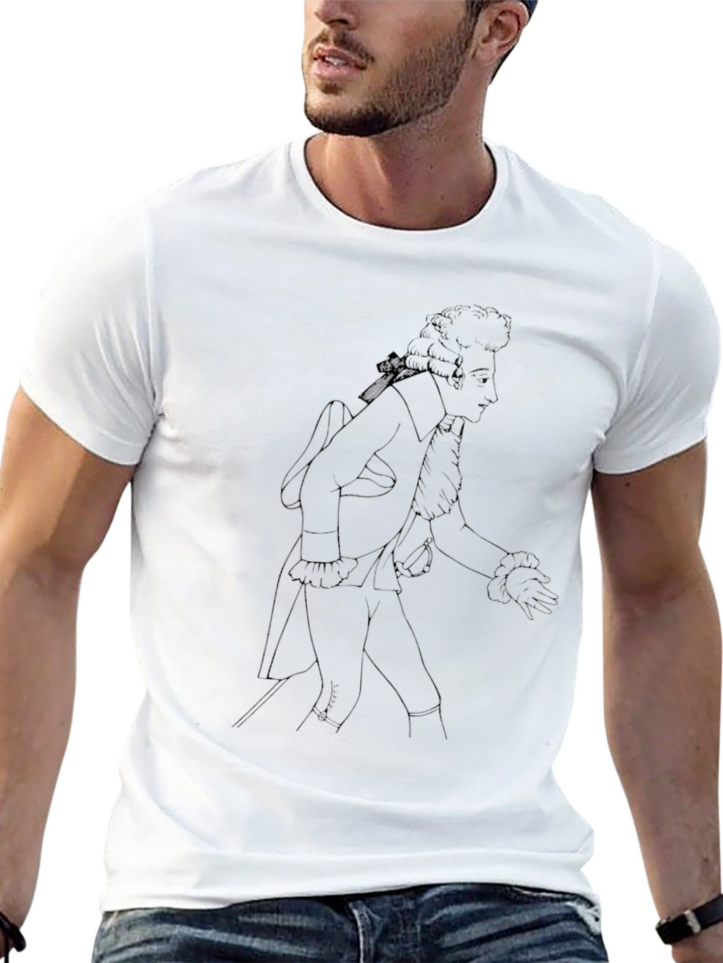 Historical Figure Graphic T-Shirt