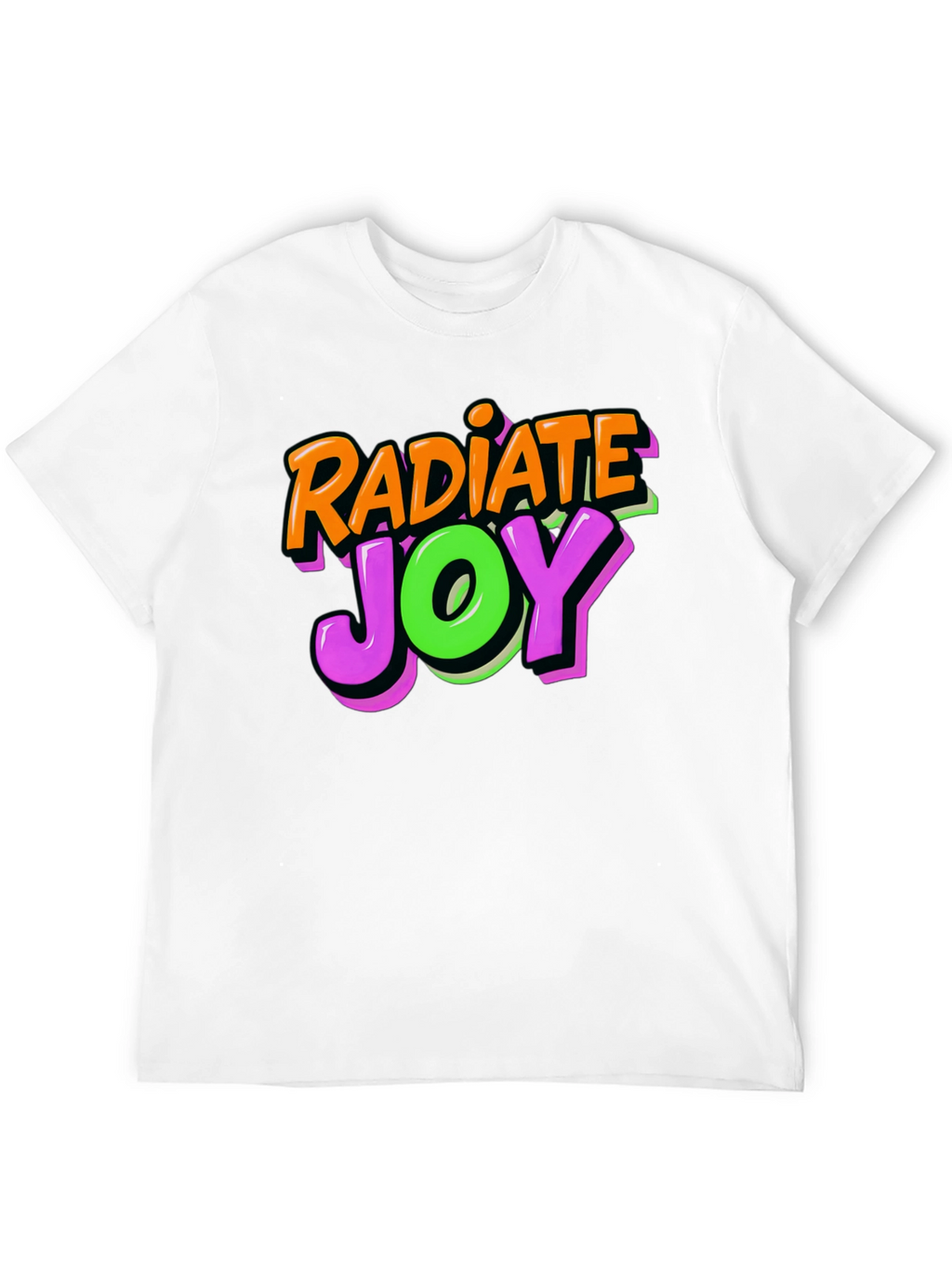 Radiate Joy Black Graphic T-Shirt