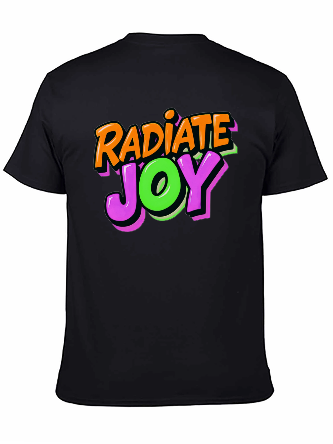 Radiate Joy Black Graphic T-Shirt