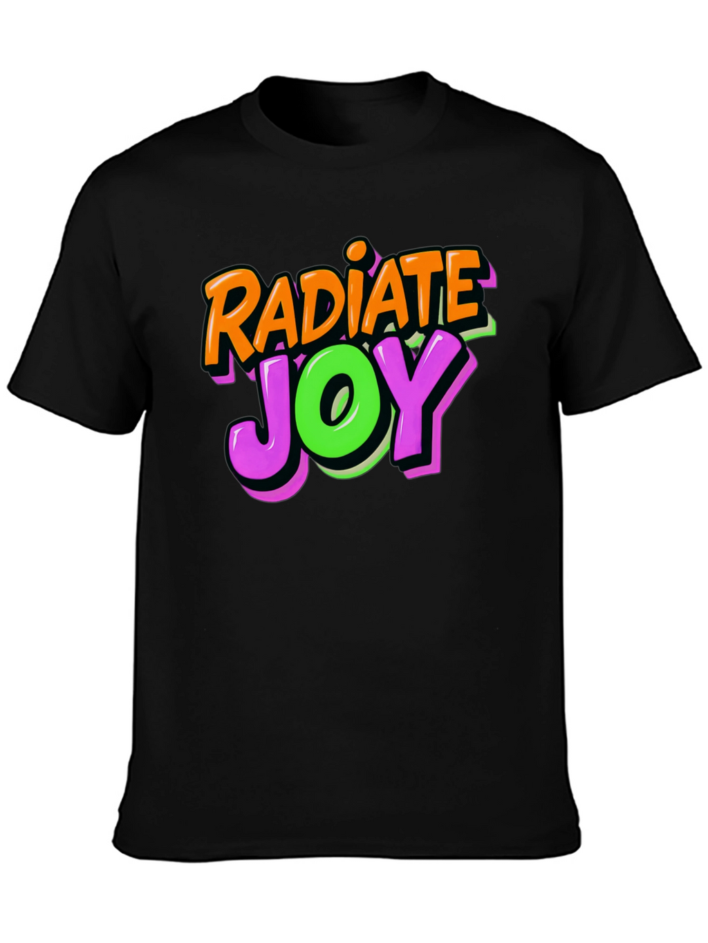 Radiate Joy Black Graphic T-Shirt