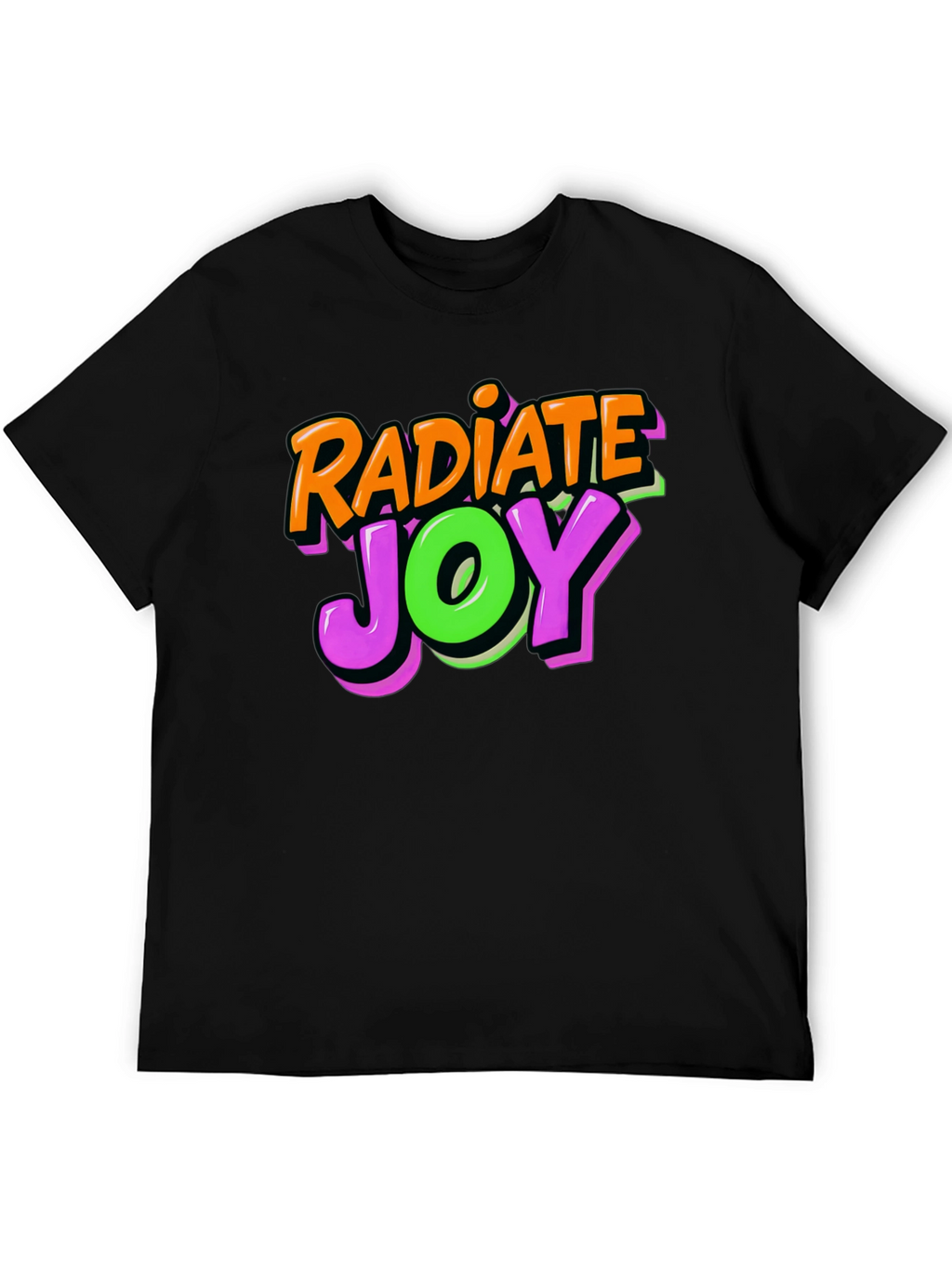 Radiate Joy Black Graphic T-Shirt