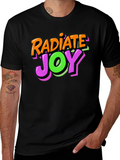 Radiate Joy Black Graphic T-Shirt