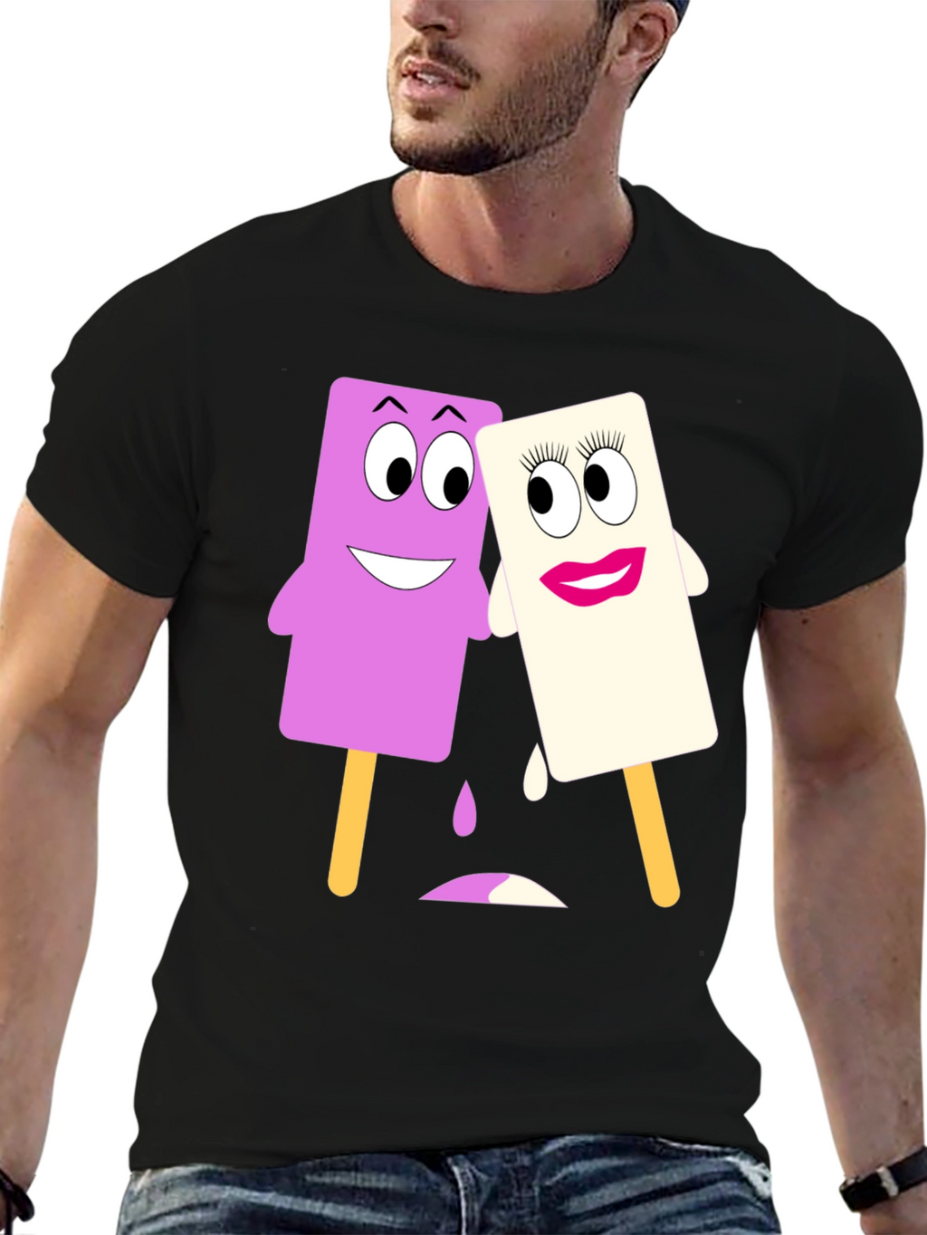 Cartoon Popsicle Graphic Tee