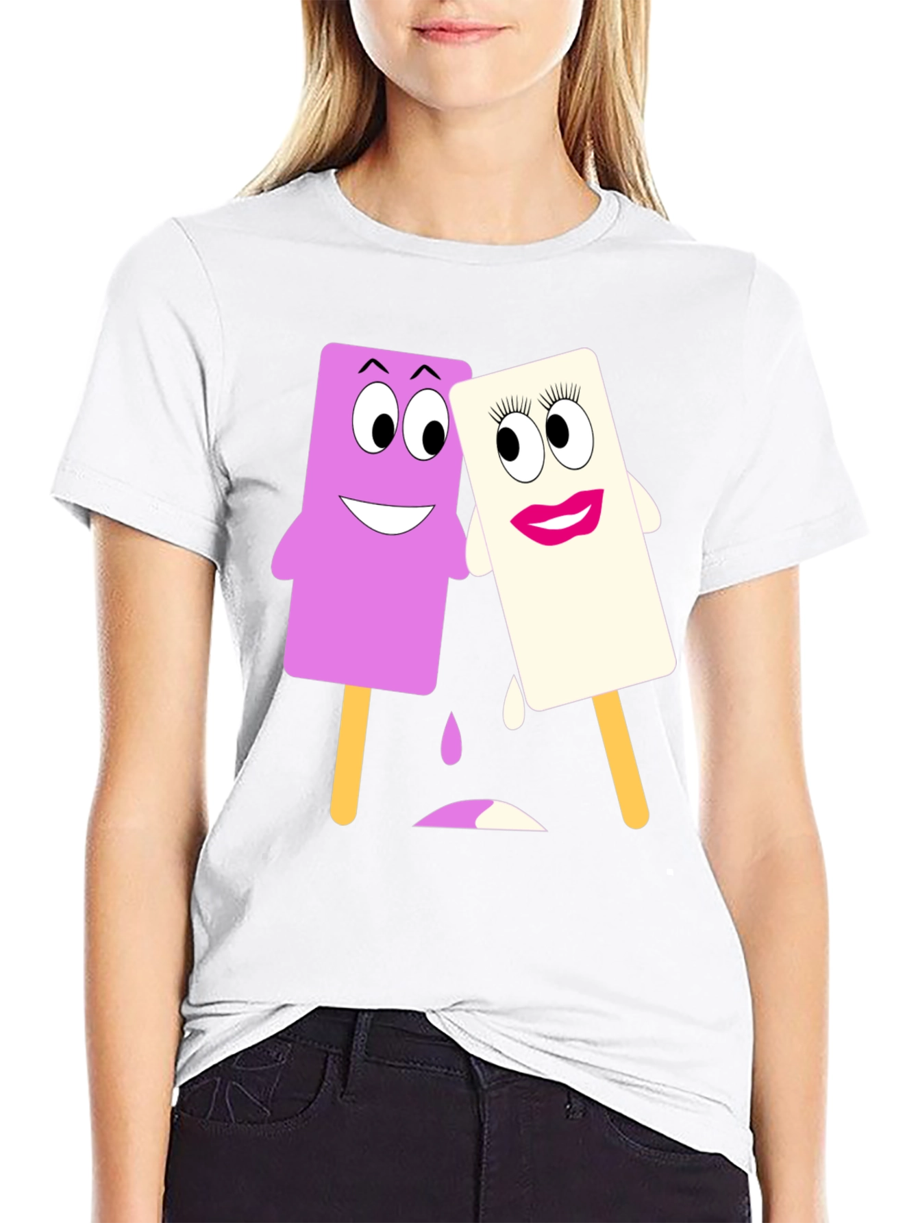 Cartoon Popsicle Graphic Tee