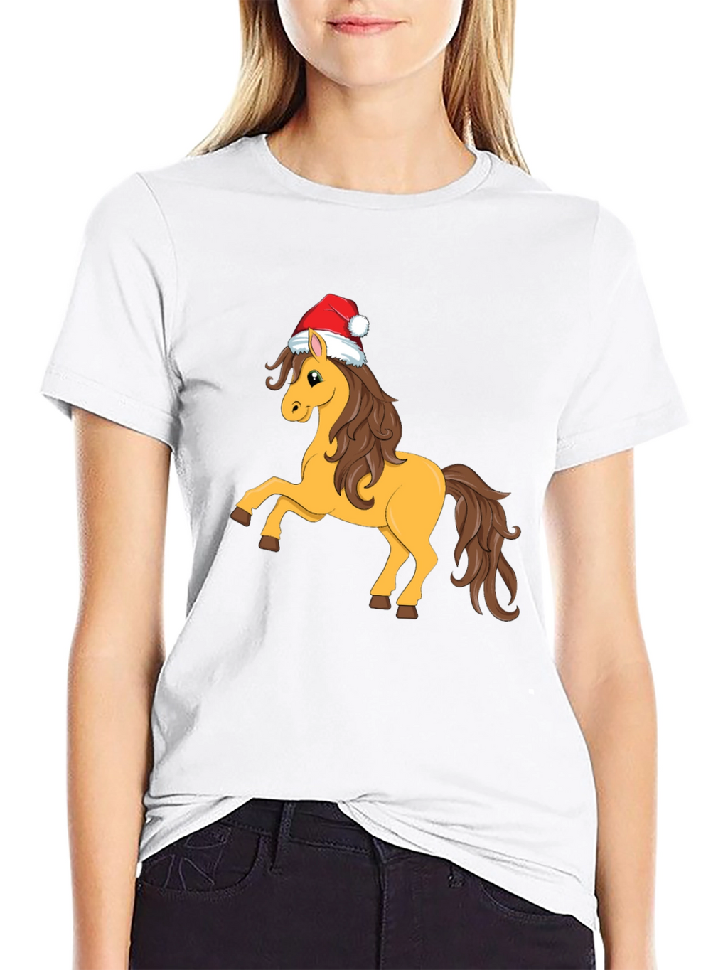 Christmas Horse T-Shirt - Holiday Cheer