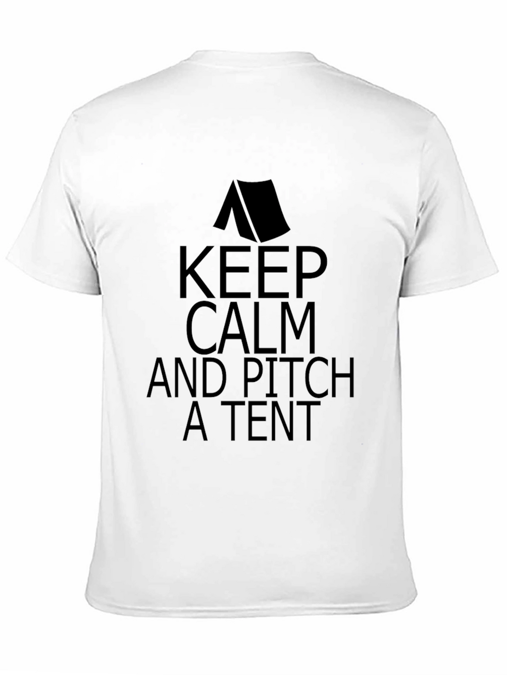 Keep Calm and Pitch a Tent Graphic T-Shirt