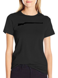 Rifle Silhouette Black T-Shirt