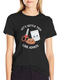 Lets Settle This Like Adults T-Shirt