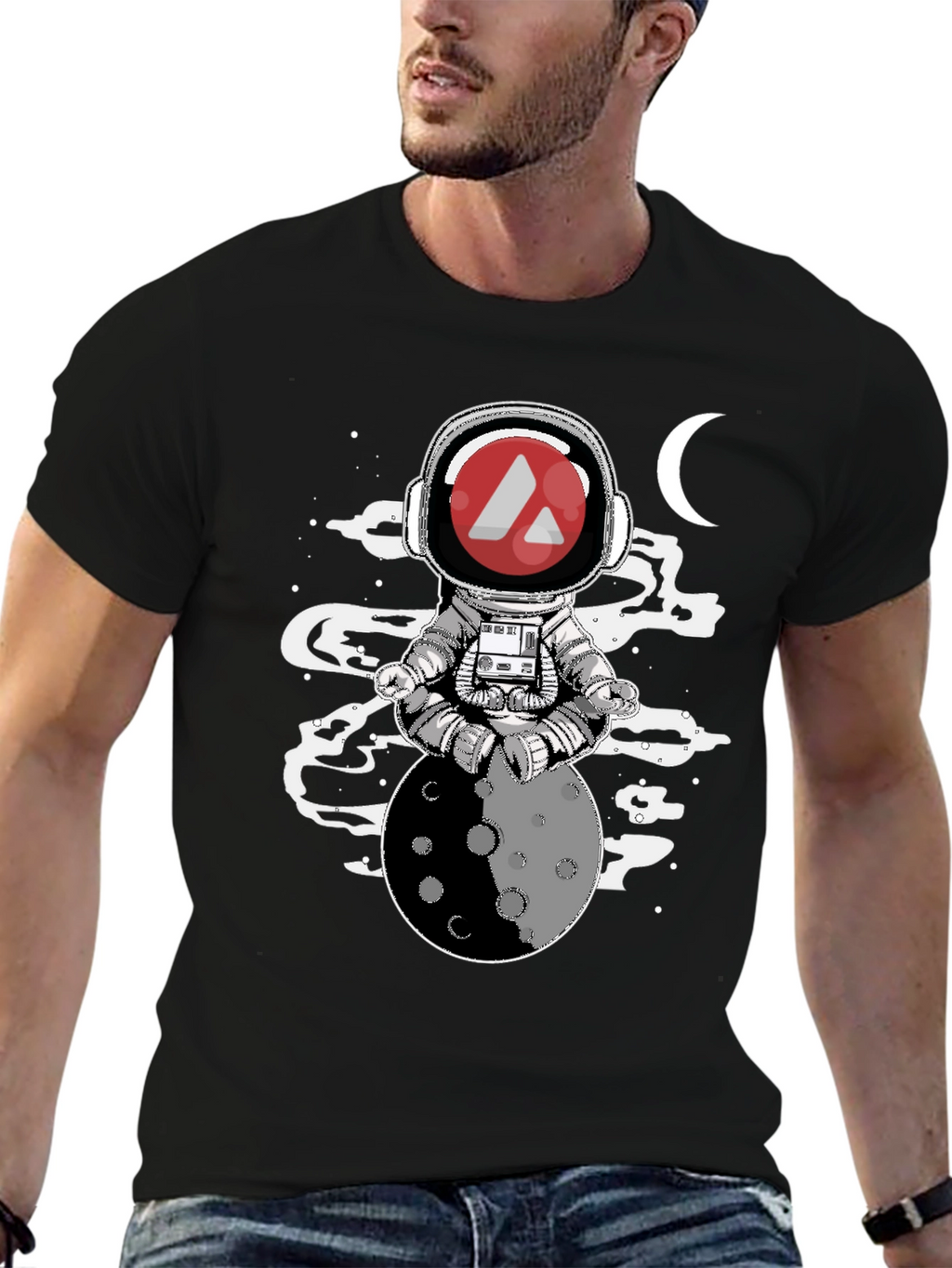 Astronaut Moon Meditation T-Shirt