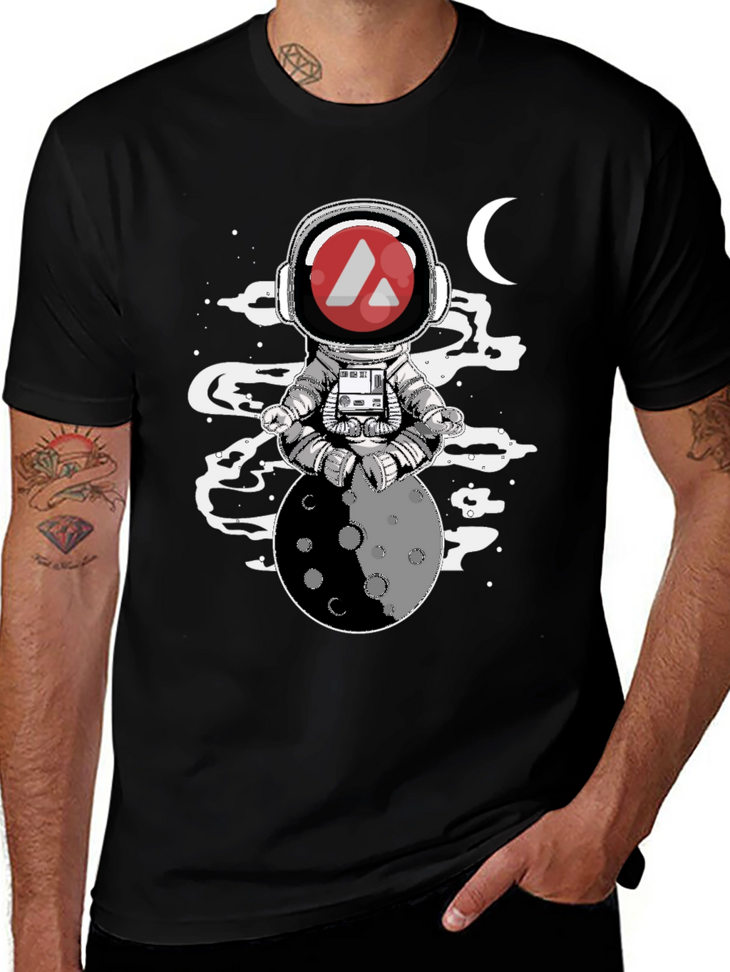 Astronaut Moon Meditation T-Shirt