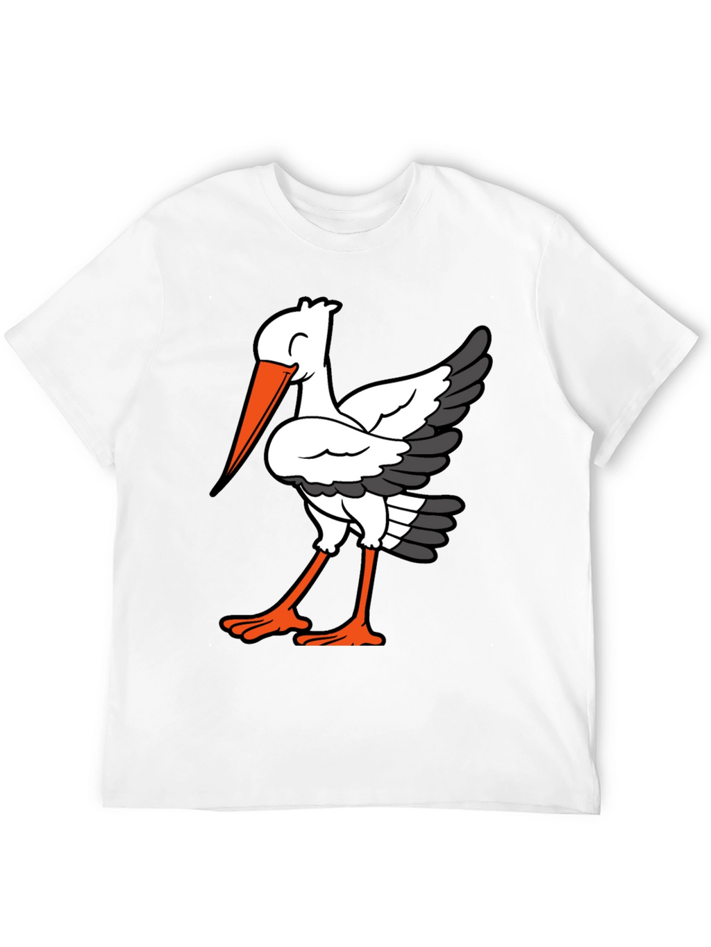 Stork Graphic Tee - Casual Comfort T-Shirt