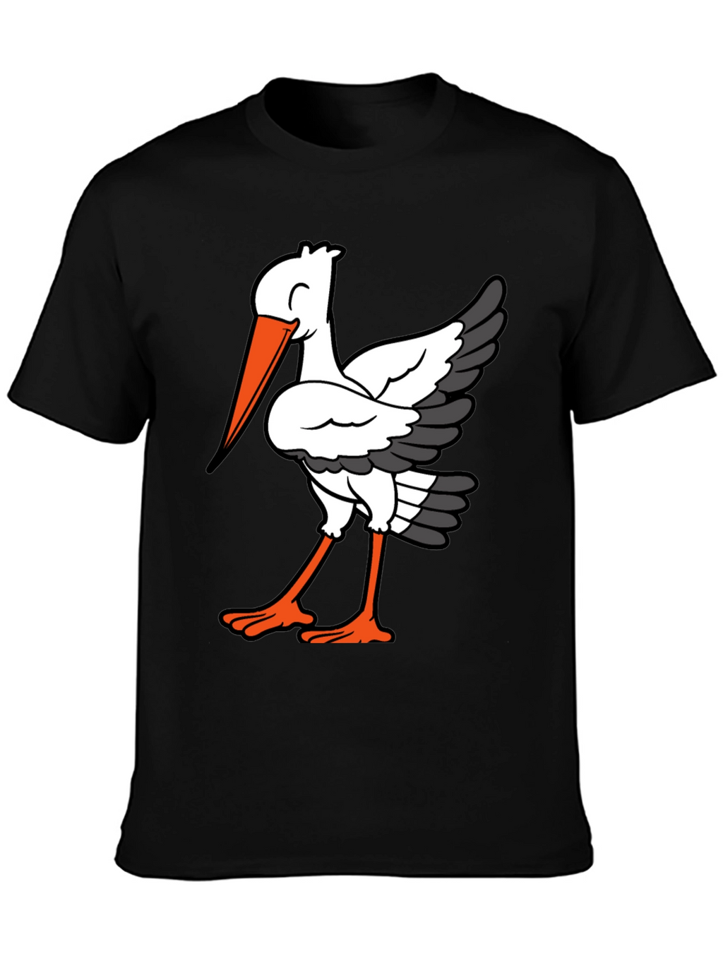 Stork Graphic Tee - Casual Comfort T-Shirt