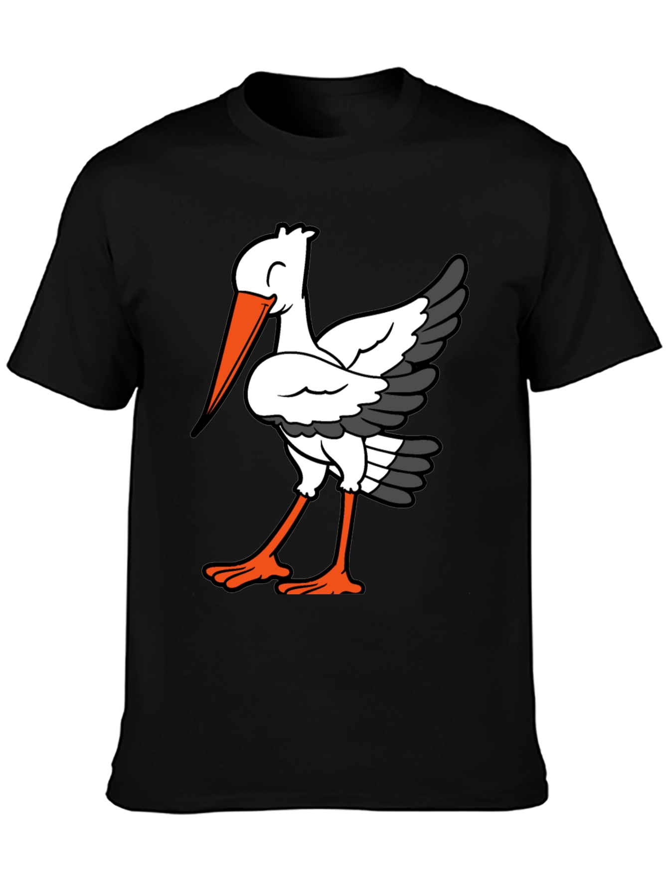 Stork Graphic Tee - Casual Comfort T-Shirt