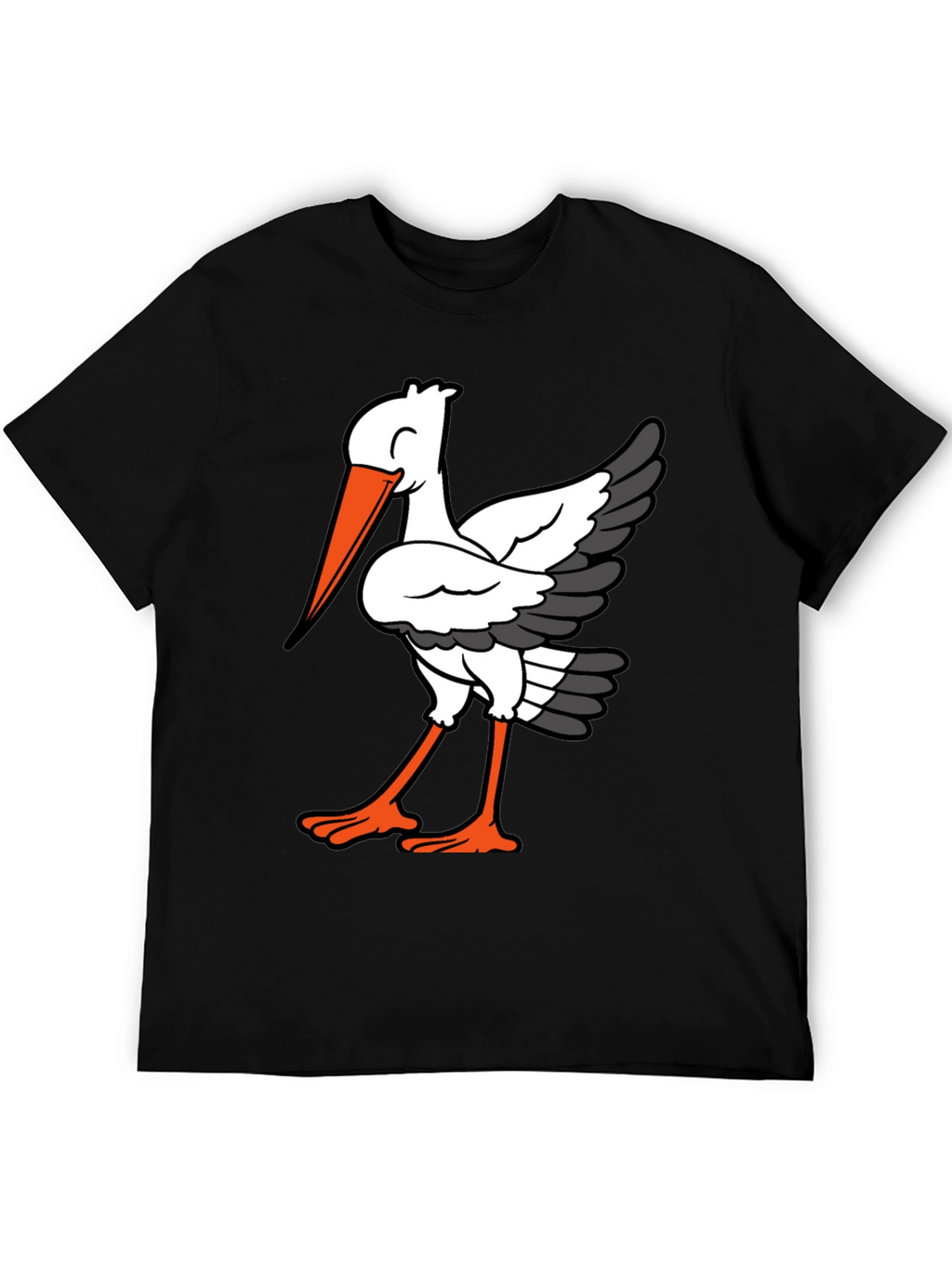 Stork Graphic Tee - Casual Comfort T-Shirt
