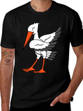 Stork Graphic Tee - Casual Comfort T-Shirt