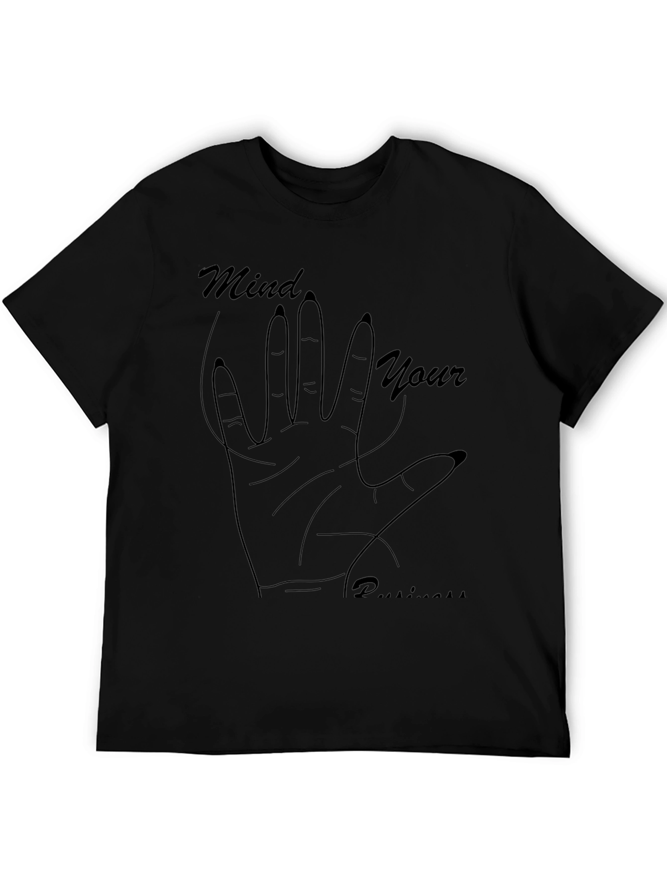 Mind Your Business Graphic Tee - Black