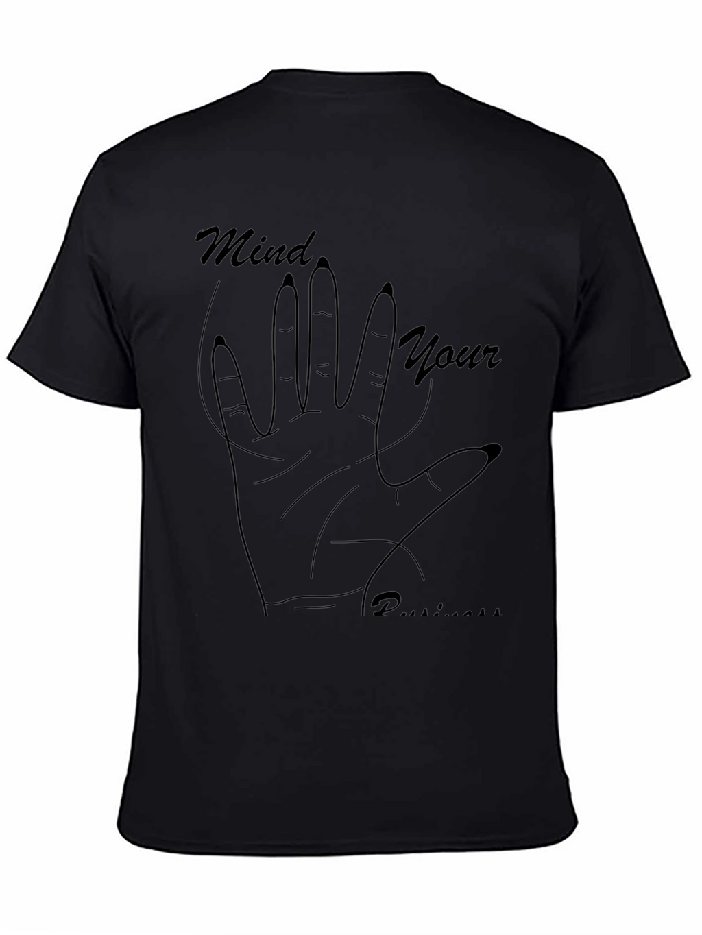Mind Your Business Graphic Tee - Black