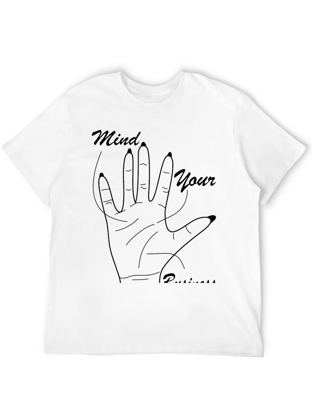 Mind Your Business Graphic Tee - Black