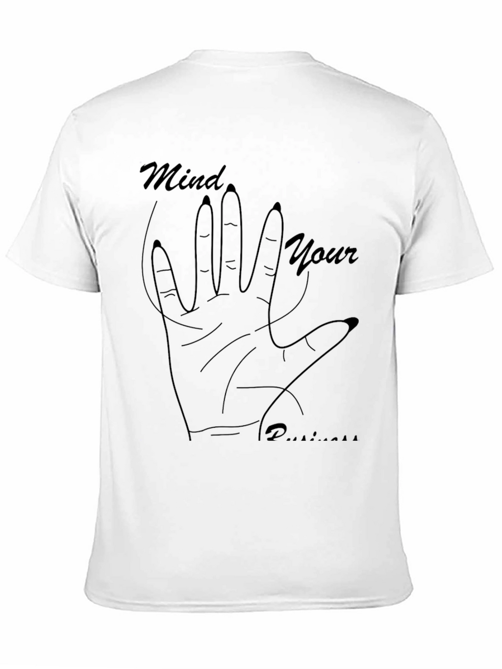 Mind Your Business Graphic Tee - Black