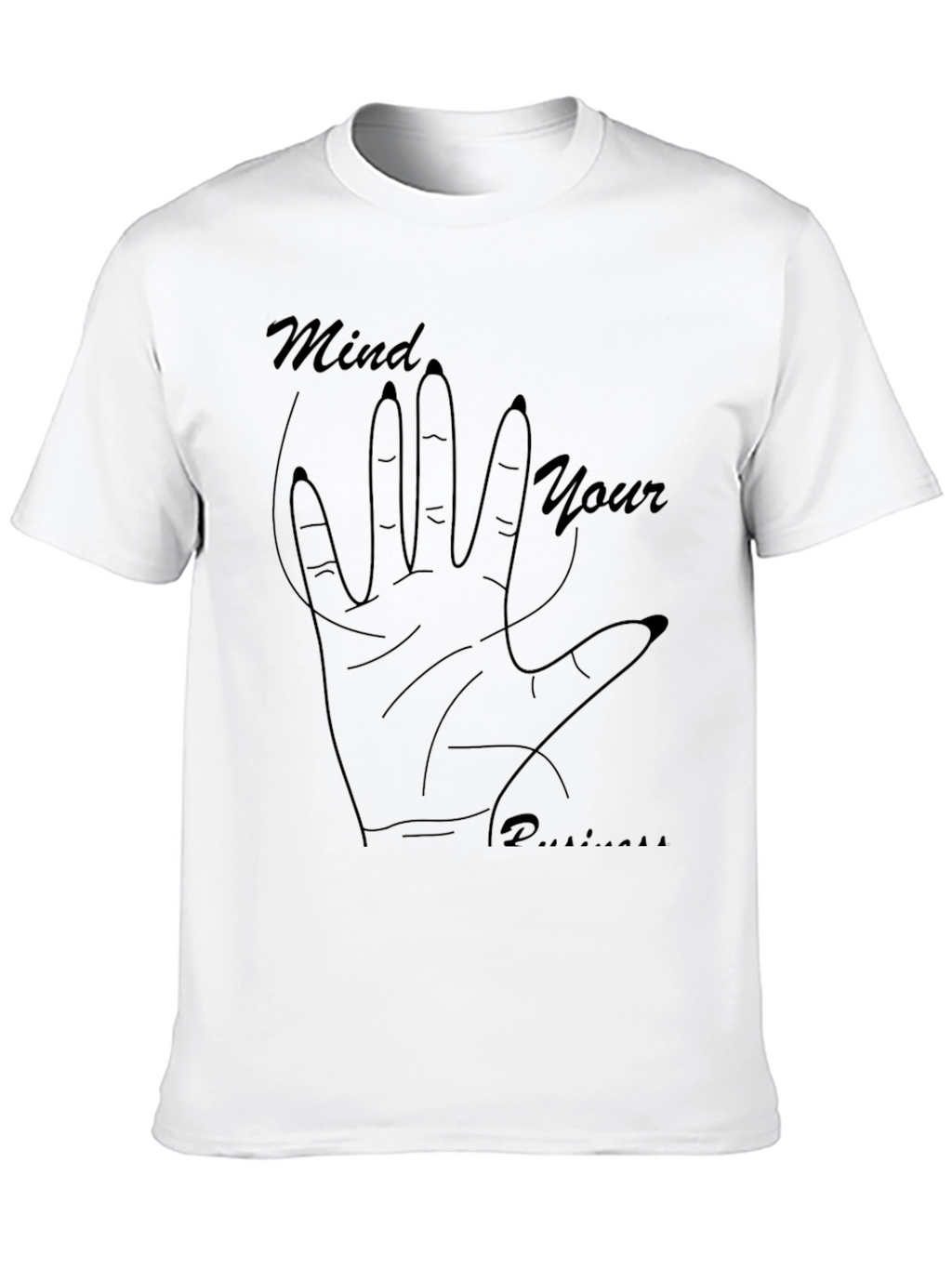Mind Your Business Graphic Tee - Black