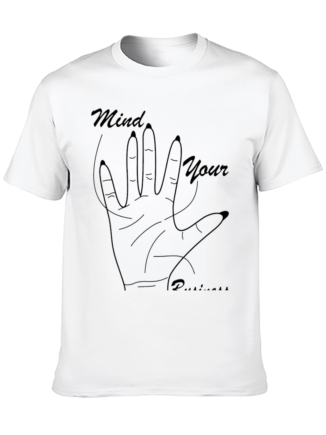 Mind Your Business Graphic Tee - Black