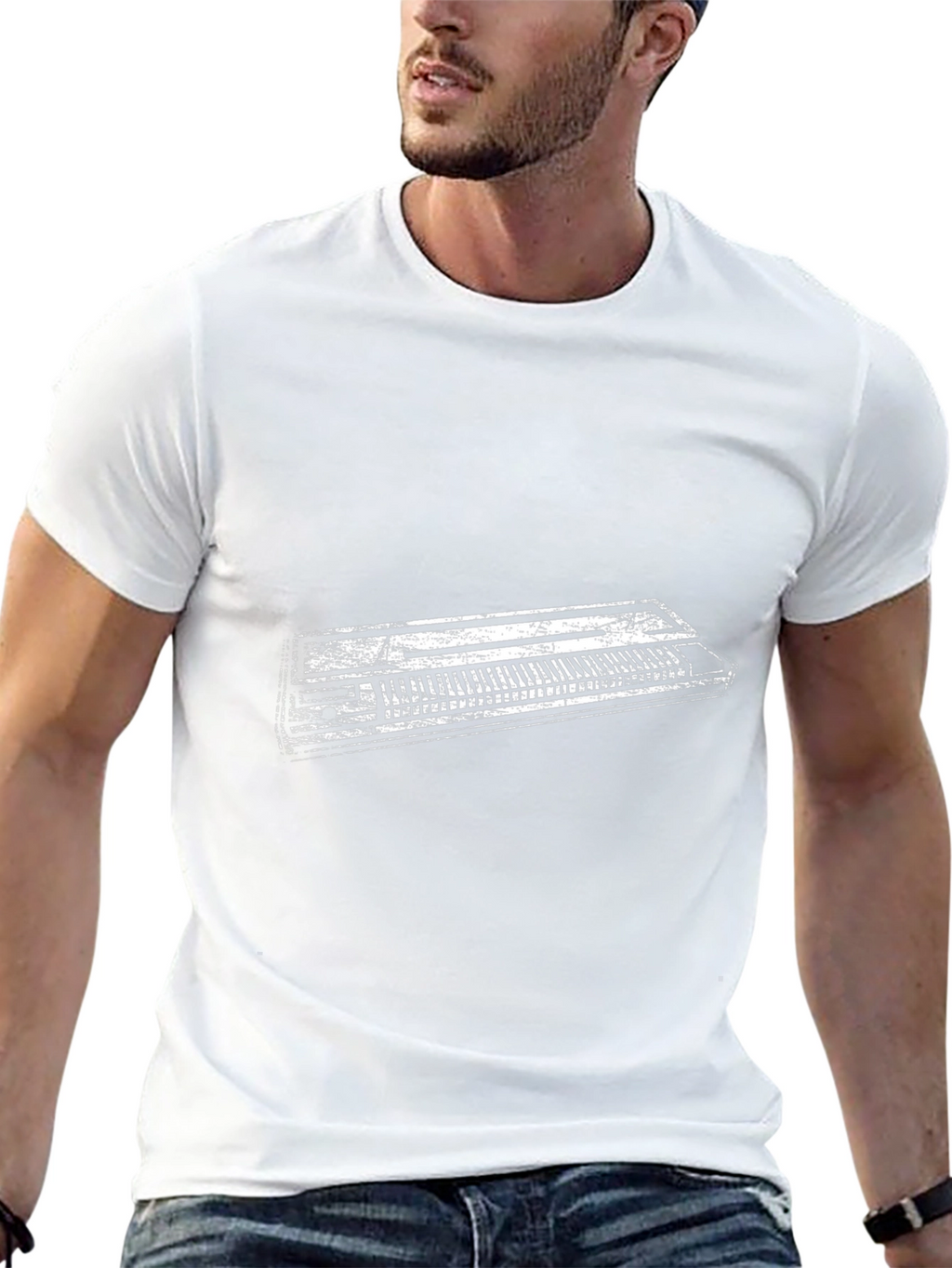Keyboard Graphic Tee - Musicians Statement Piece