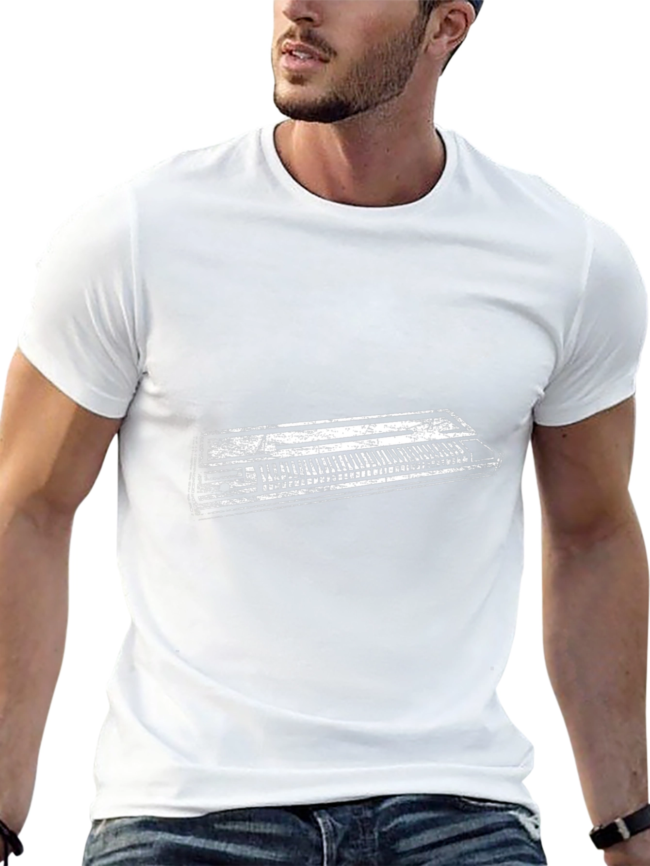 Keyboard Graphic Tee - Musicians Statement Piece