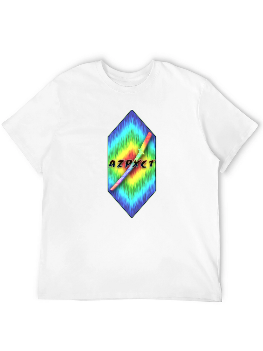 AZPXCT T-Shirt - Rainbow Sword Graphic Tee