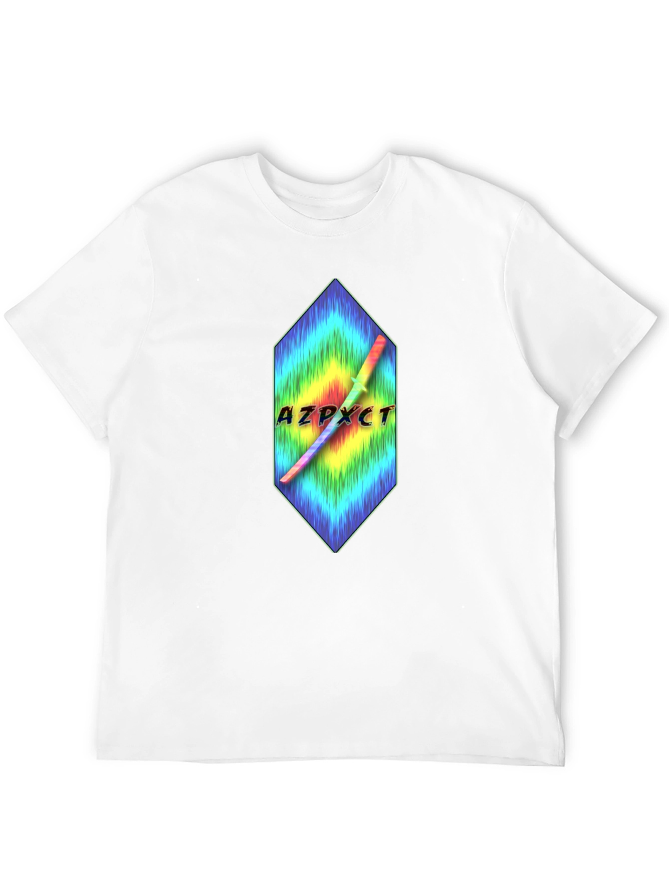 AZPXCT T-Shirt - Rainbow Sword Graphic Tee