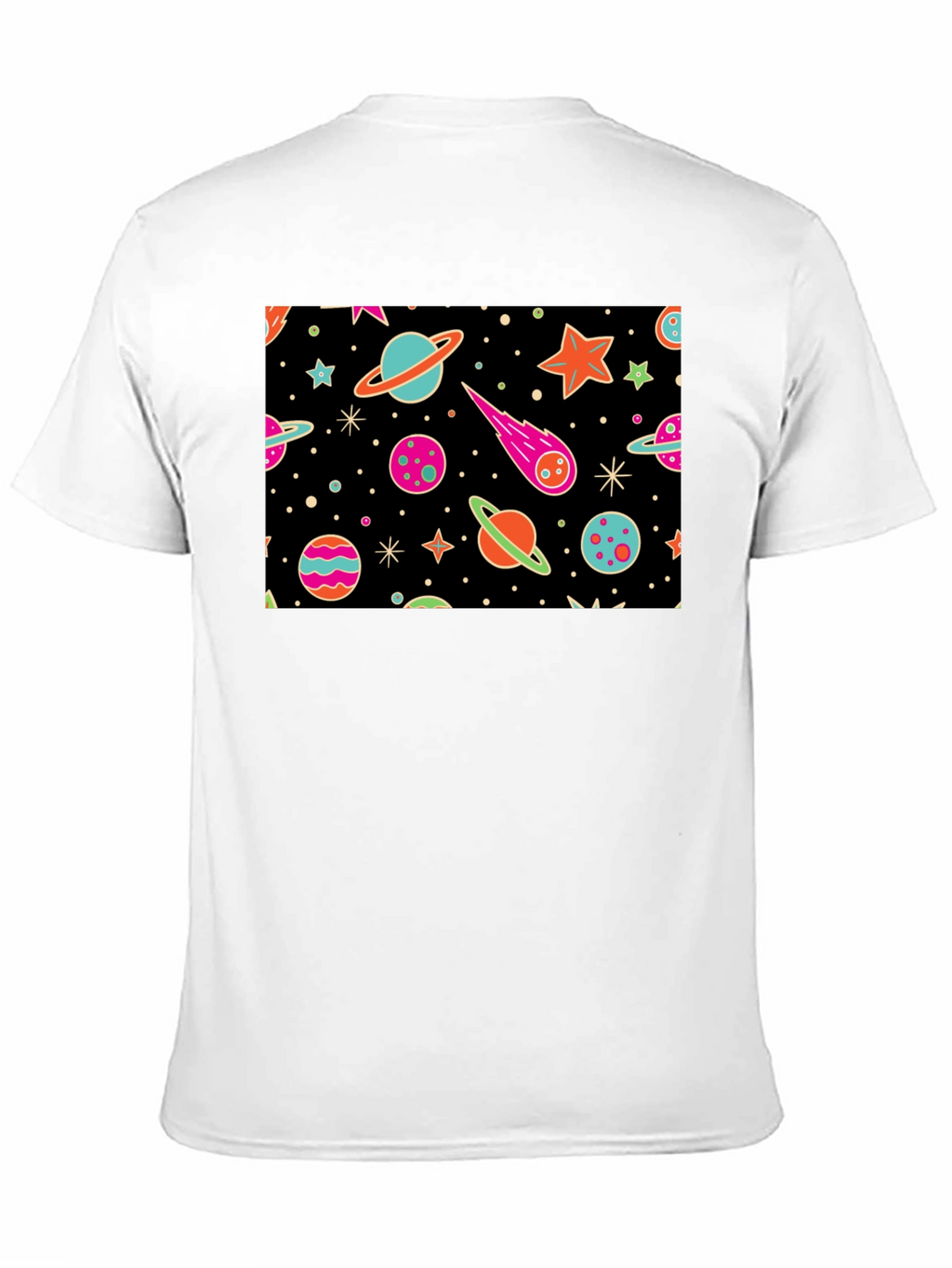 Cosmic Dreams T-Shirt - Galaxy Print Black Tee